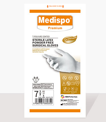 polyisoprene medical surgical gloves powder free sterile